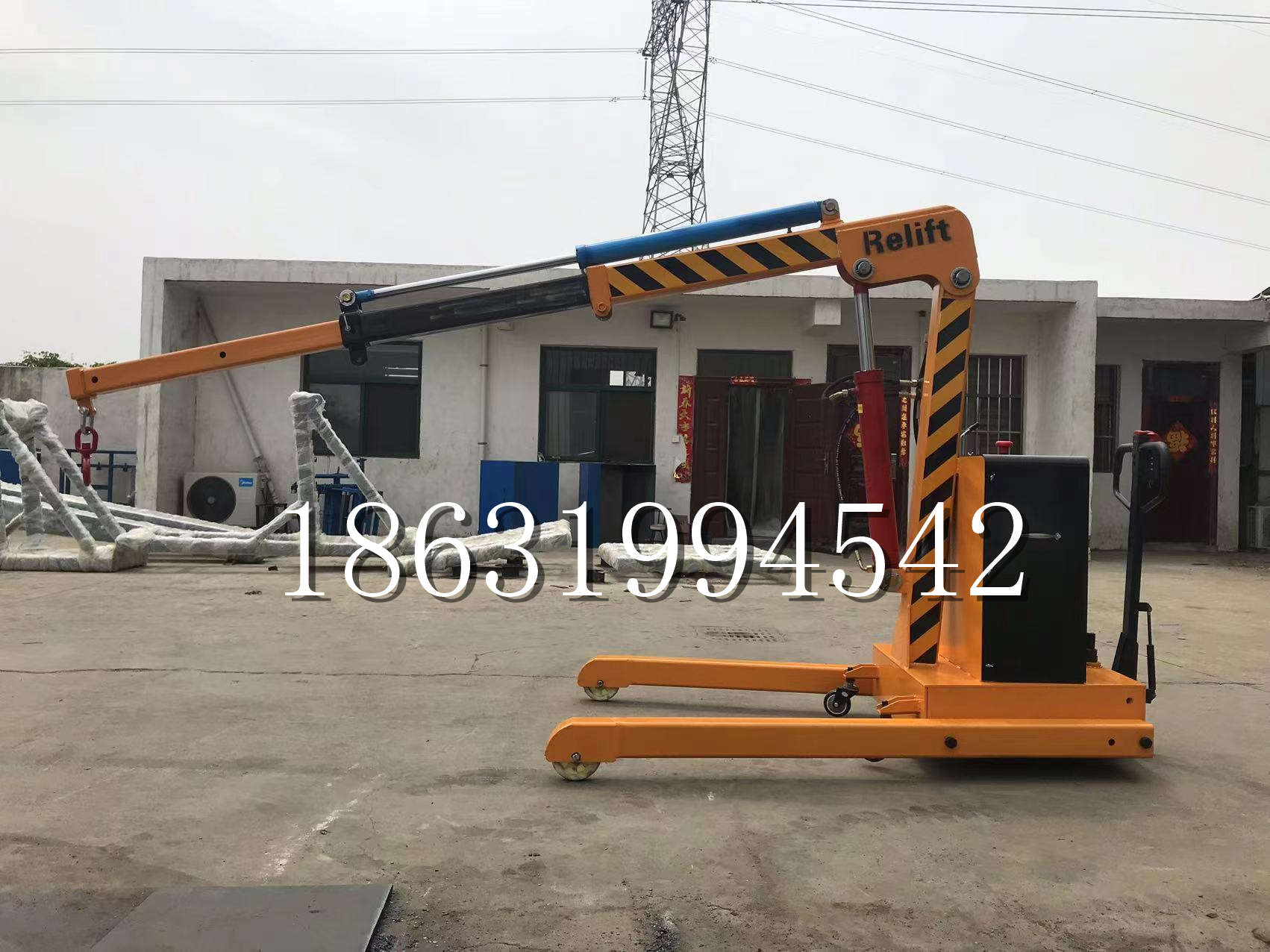 台东县久征定做3吨三轮随车吊 农用园林绿化移树吊 平板工程用小吊机